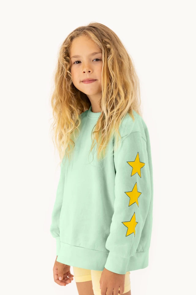 Tinycottons Stars Sweatshirt light green